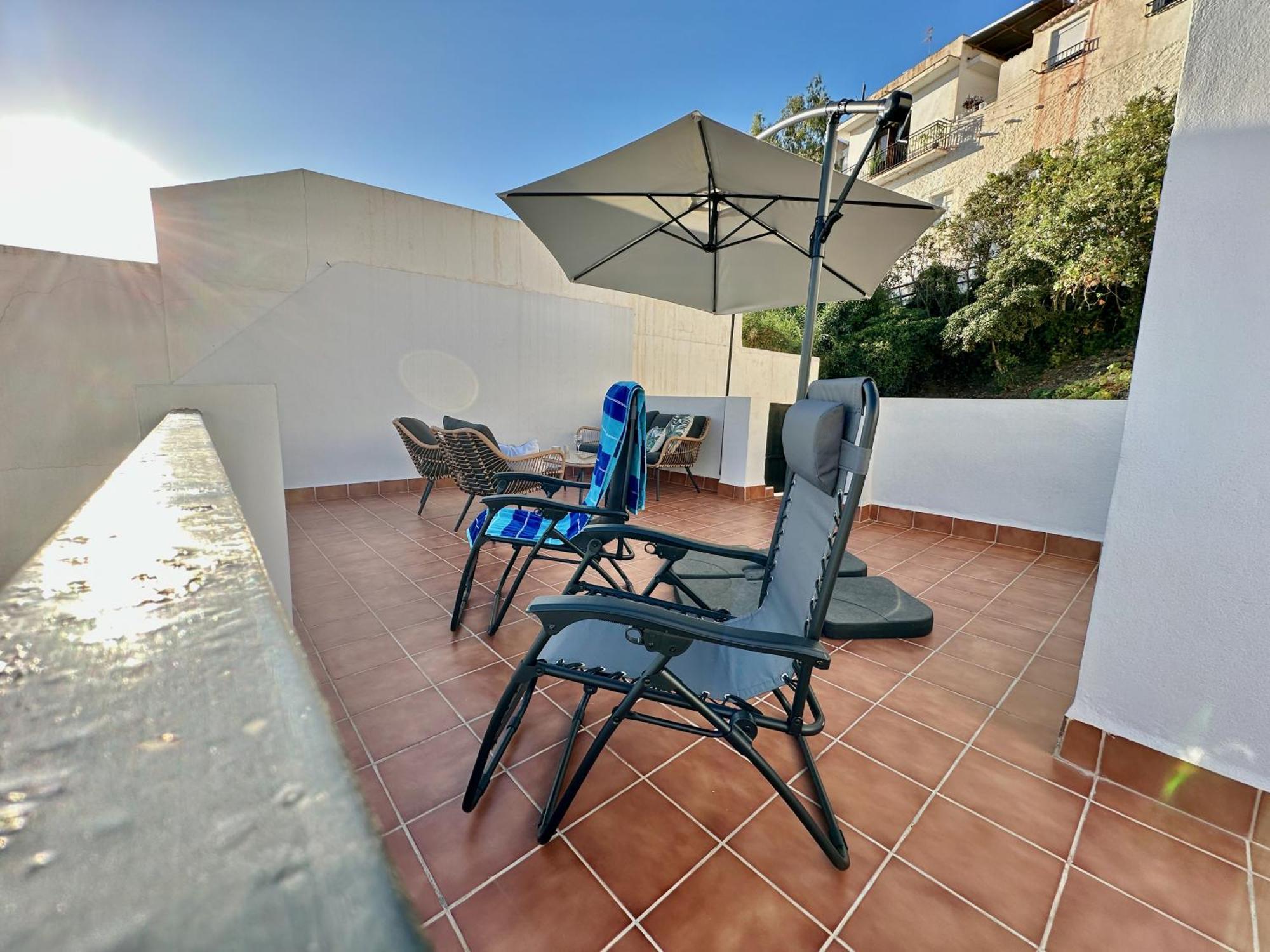 Casa Carmen Terraza Y Patio Privado En Salobrena别墅 外观 照片